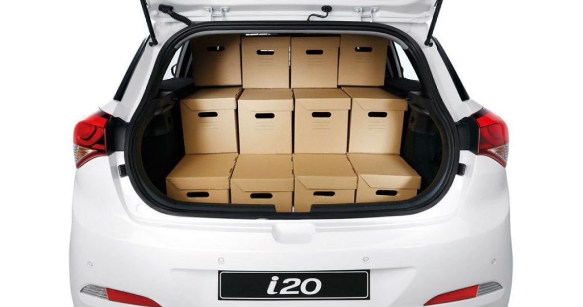 Hyundai i20 Van - pakovanje kabastog prtljaga 1