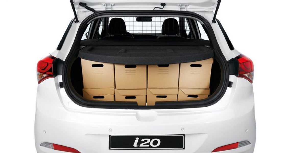 Hyundai i20 Van - pakovanje kabastog prtljaga 3